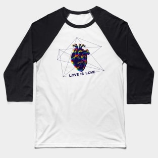 LGBT Rainbow Pride - Love Is Love Baseball T-Shirt